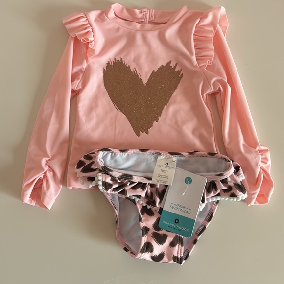 NWT Snapper Rock Baby Girl Tankini Set - Size 6-12 Months - Picture 1 of 3